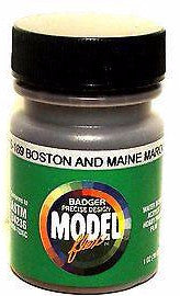 Badger Model Flex 16-189 B&M Boston & Maine Maroon 1 oz Acrylic Paint Bottle