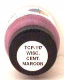 Tru-Color TCP-117 WC Wisconsin Central Maroon 1 oz  Paint Bottle