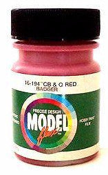 Badger Model Flex 16-194 CB&Q Burlington Red 1 oz Acrylic Paint Bottle