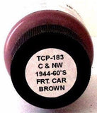Tru-Color TCP-183 CNW Chicago Northwestern Freight Car Brown 1 oz Paint Bottle