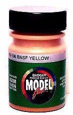 Badger Model Flex 16-196 BNSF Yellow 1 oz Acrylic Paint Bottle