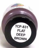Tru-Color TCP-831 Flat Deep Brown 1 oz Paint Bottle