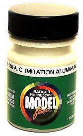 Badger Model Flex 16-186 A. C. Imitation Aluminum 1 oz Acrylic Paint Bottle