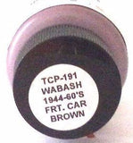 Tru-Color TCP-191 WAB Wabash Freight Car Brown 1 oz Paint Bottle