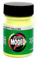 Badger Model Flex 16-81 MKT Katy Yellow 1 oz Acrylic Paint Bottle
