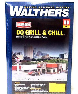 HO Scale Walthers Cornerstone 933-3485 Dairy Queen Grill & Chill Building Kit