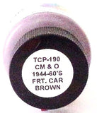 Tru-Color TCP-190 CM&O Chicago Milwaukee & Omaha Freight Car Brown 1 oz Paint