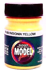 Badger Model Flex 16-50 Insignia Yellow 1 oz Acrylic Paint Bottle