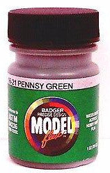 Badger Model Flex 16-21 PRR Pennsylvania Pennsy Green 1 oz Acrylic Paint Bottle