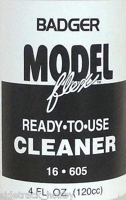 Badger Model Flex 16-605 Ready to Use Cleaner 4 oz Acrylic Paint Bottle