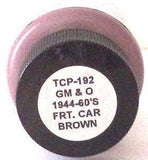 Tru-Color TCP-192 GM&O Gulf Mobile & Ohio Freight Car Brown 1 oz Paint Bottle