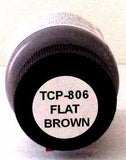 Tru-Color TCP-806 Flat Brown 1 oz Paint Bottle