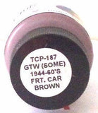 Tru-Color TCP-187 GTW Grand Trunk Western Freight Car Brown 1 oz Paint Bottle