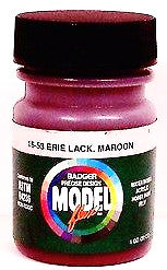 Badger Model Flex 16-53 EL Erie Lackawanna Maroon 1 oz Acrylic Paint Bottle