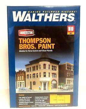 HO Scale Walthers Cornerstone 933-3460 Thompson Brothers Paint Building Kit