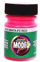 Badger Model Flex 16-31 ATSF Santa Fe Red 1 oz Acrylic Paint Bottle