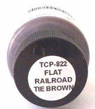 Tru-Color TCP-822 Flat Railroad Tie Brown 1 oz Paint Bottle