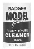 Badger Model Flex 16-606 Ready to Use Cleaner 16 oz Acrylic Paint Bottle