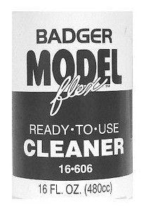 Badger Model Flex 16-606 Ready to Use Cleaner 16 oz Acrylic Paint Bottle