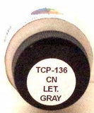 Tru-Color TCP-136 CN Canadian National Lettering Gray 1 oz Paint Bottle