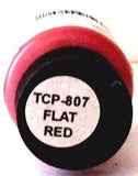 Tru-Color TCP-807 Flat Red 1 oz Paint Bottle