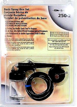 Badger 250-2 Single Action External Mix Airbrush Basic Spray Gun Set