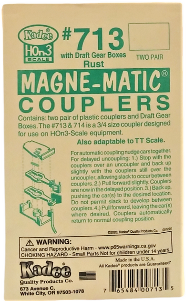 118 HO Kadee Metal Knuckle Couplers (2 Pair) - T and K Hobby 118 HO Kadee Metal Knuckle Couplers (2 Pair) - T and K Hobby