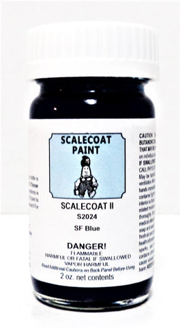 Scalecoat II S2024 ATSF Atchison Topeka & Santa Fe Blue 2 oz Enamel Bottle