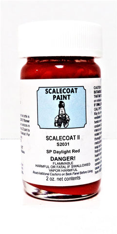 Scalecoat II S2031 SP Southern Pacific Daylight Red 2 oz Enamel Paint Bottle