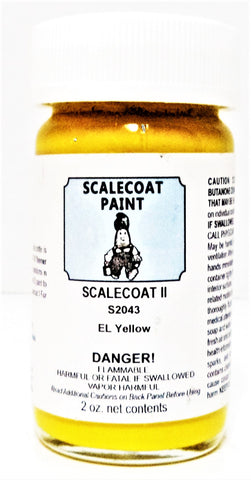 Scalecoat II S2043 EL Erie Lackawanna Yellow 2 oz Enamel Paint Bottle