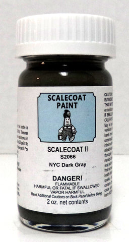 Scalecoat II S2066 NYC New York Central Dark Gray 2 oz Enamel Paint Bottle