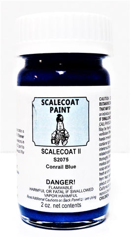 Scalecoat II S2075 CR Conrail Blue 2 oz Enamel Paint Bottle