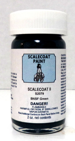 Scalecoat II S2079 BNSF Burlington Northern Santa Fe Green 2 oz Enamel Paint