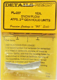 HO Scale Details West PL-207 Low Profile Snow Plow for Santa Fe & Other Roads