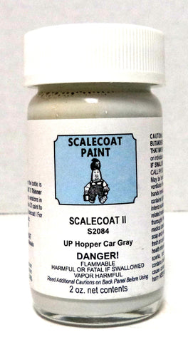 Scalecoat II S2084 UP Union Pacific Hopper Car Gray 2 oz Enamel Paint Bottle