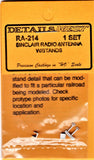 HO Scale Details West RA-214 Sinclair Radio Antenna w/Ground Plain