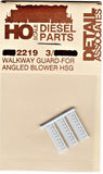 HO Scale Detail Associates 2219 Walkway Guard EMD 60 Series pkg (3)