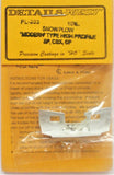 HO Scale Details West PL-233 Modern High Profile Snow Plow