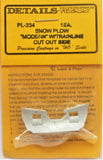 HO Scale Details West PL-234 Modern High Profile w/Trainline Cut Out Snow Plow