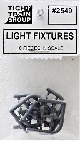 N Scale Tichy Train Group 2549 Non-Working Exterior Light Fixtures pkg (10)