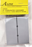HO Scale A Line Product 25520 Undecorated 20' Corrugated Containers w/Smooth Doors  pkg (2)
