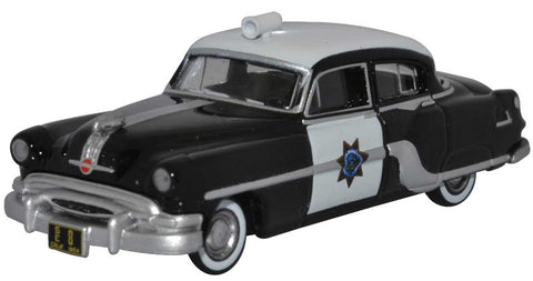 HO Scale Oxford Diecast 87PC54003 1954 Pontiac Chieftain CHP California Highway Patrol
