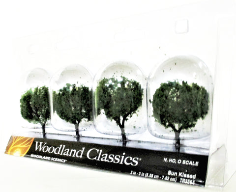 Woodland Classics Ready-Made Trees TR3504 Sun Kissed - 4/pkg
