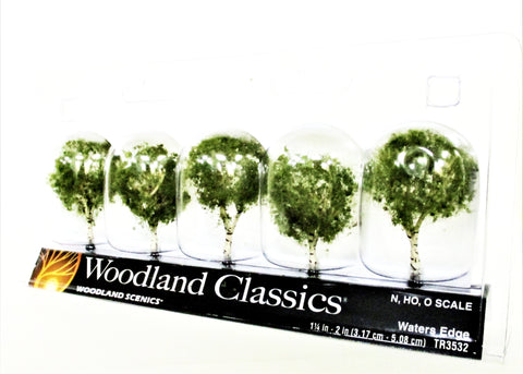 Woodland Classics Ready-Made Trees TR3532 Waters Edge - 5/pkg