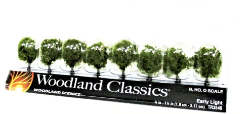 Woodland Classics Ready-Made Trees TR3545 Early Light 8/pkg
