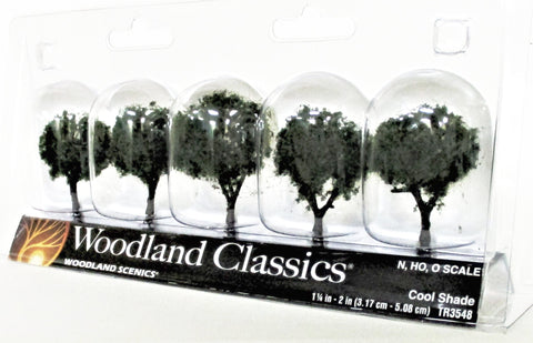 Woodland Classics Ready-Made Trees TR3548 Cool Shade - 5/pkg