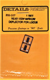 HO Scale Details West RM-357 Locomotive Rear View Mirror/Deflector Set
