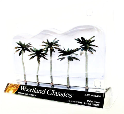 Woodland Classics Ready-Made Trees TR3597 Palm Trees - 5/pkg