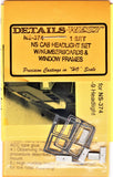 HO Scale Details West NS-374 Cab Headlight w/Numberboard & Window Frames NS