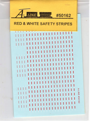 HO Scale A Line Product 50162 Modern Trailer Red & White Safety Stripes Decals